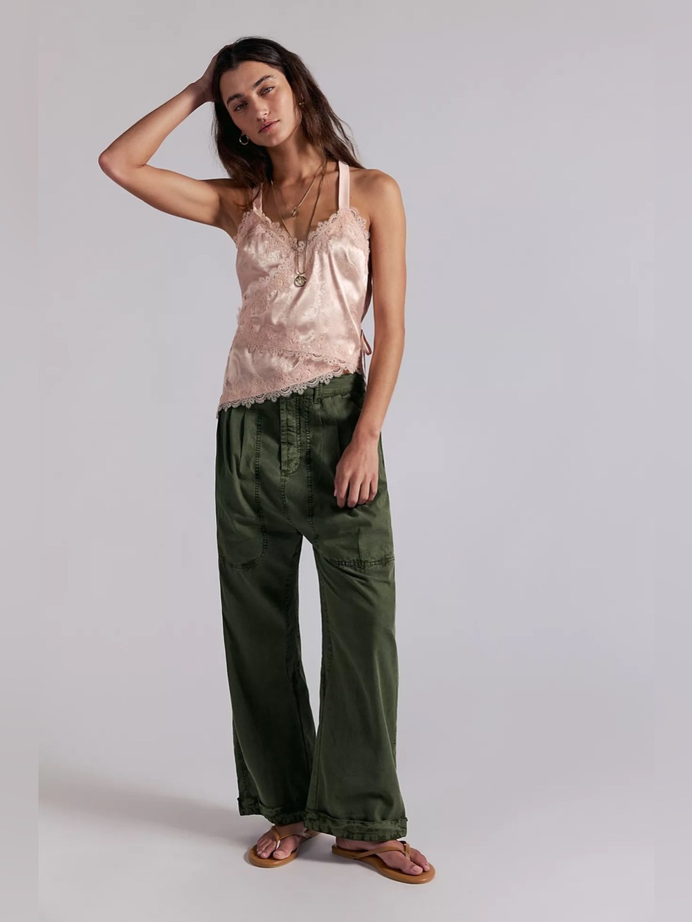 Free People Clover Dropped Harem Trousers size Medium